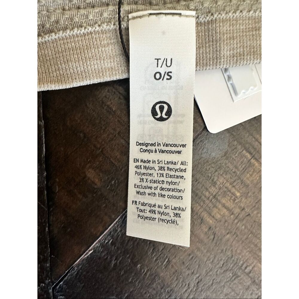 Lululemon Metal Vent Tech Tan Wide Seamless Headband New - Picture 2 of 3
